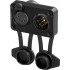 NEUTRIK NC5FM-TOP Connecteur XLR 5 Pôles Femelle + Mâle pour Châssis Plaqué Or