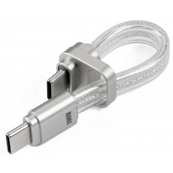 DD HIFI MD19L Câble USB-C Charge Rapide 100W Cuivre OCC / DATA OFC Plaqué Argent 6.5cm