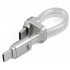 DDHIFI MD19L Câble USB-C Charge Rapide 100W Cuivre OCC / DATA OFC Plaqué Argent 6.5cm