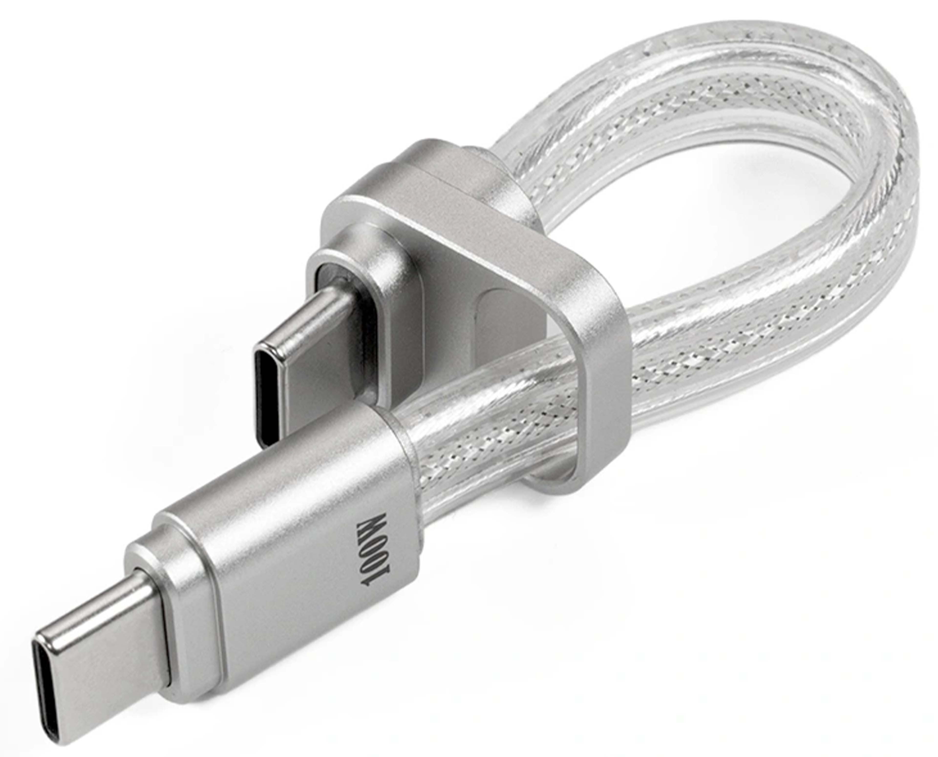 DDHIFI MD19L Câble USB-C Charge Rapide 100W Cuivre OCC / DATA OFC Plaqué Argent 6.5cm
