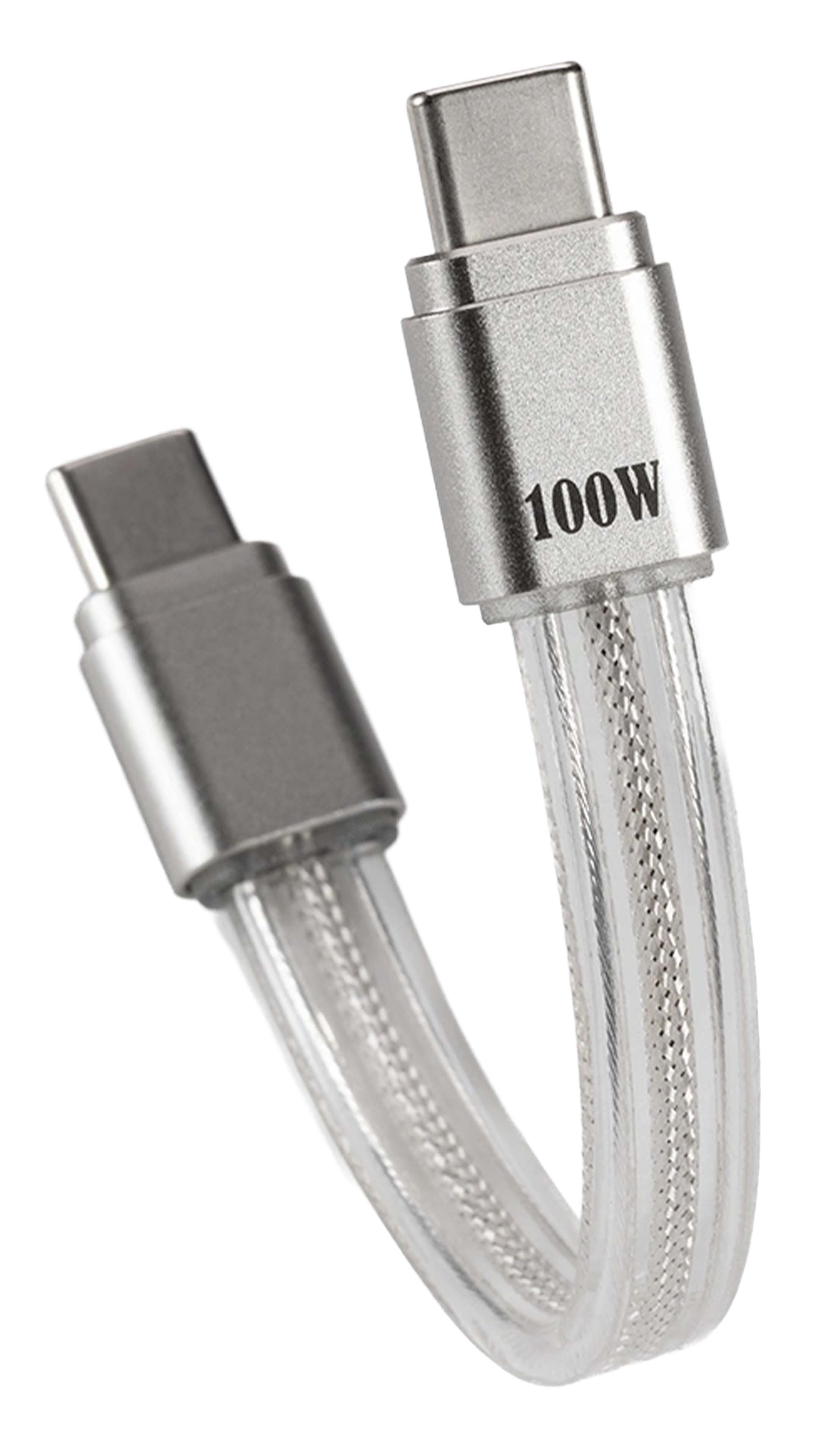 DDHIFI MD19S Câble USB-C Charge Rapide 100W Cuivre OCC / DATA OFC Plaqué Argent 8cm