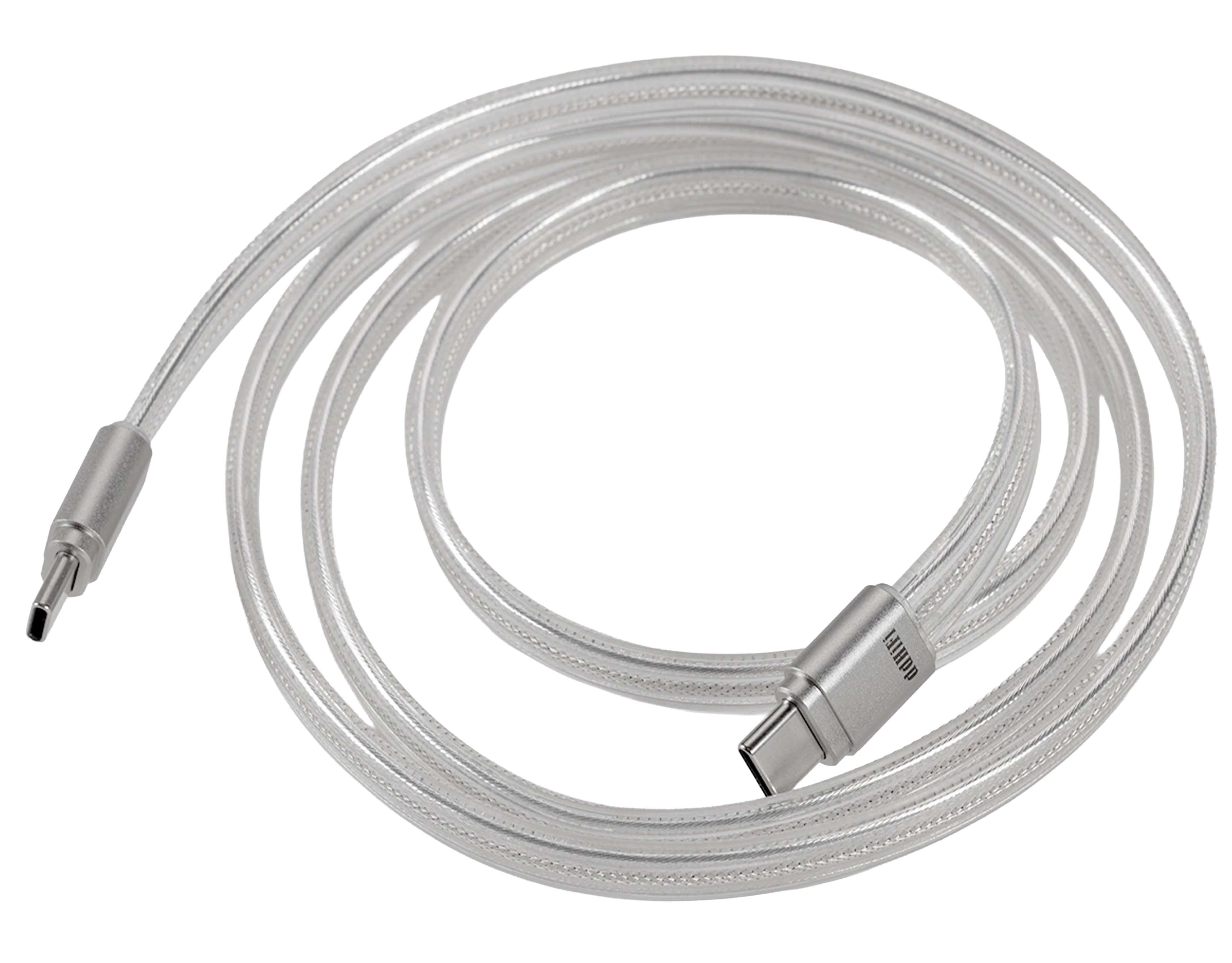 DDHIFI MD19S Câble USB-C Charge Rapide 100W Cuivre OCC / DATA OFC Plaqué Argent 100cm