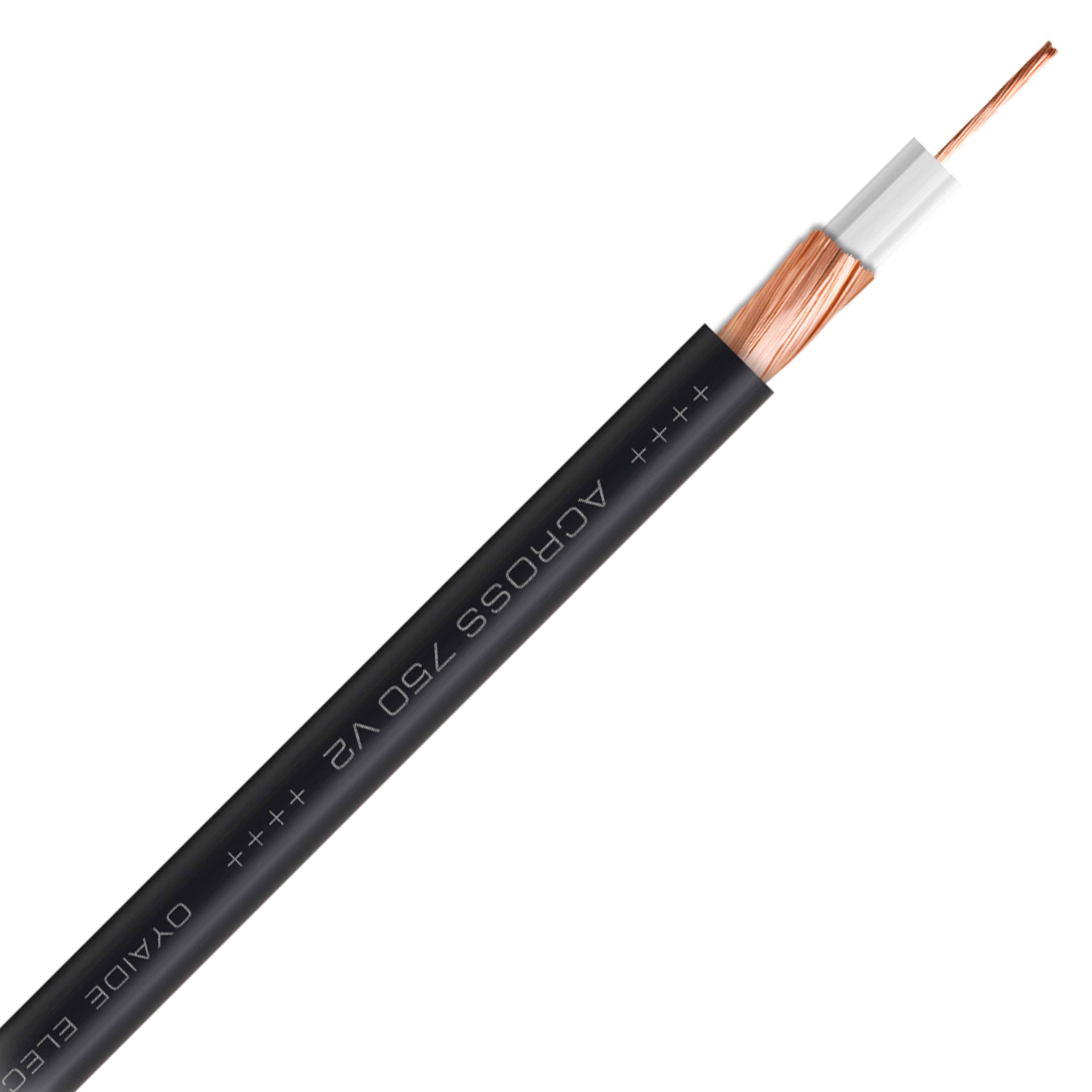 OYAIDE ACROSS 750 V2 Shielded Unbalanced Interconnect Cable Copper 0.75mm² Ø8.0mm