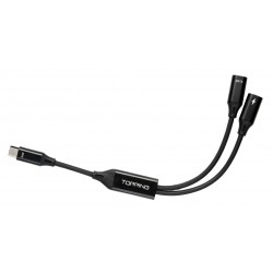 Topping TC-OTG-Y20 Câble Splitter 1x USB-C Mâle vers 2x USB-C Femelle DATA/Charge 22cm