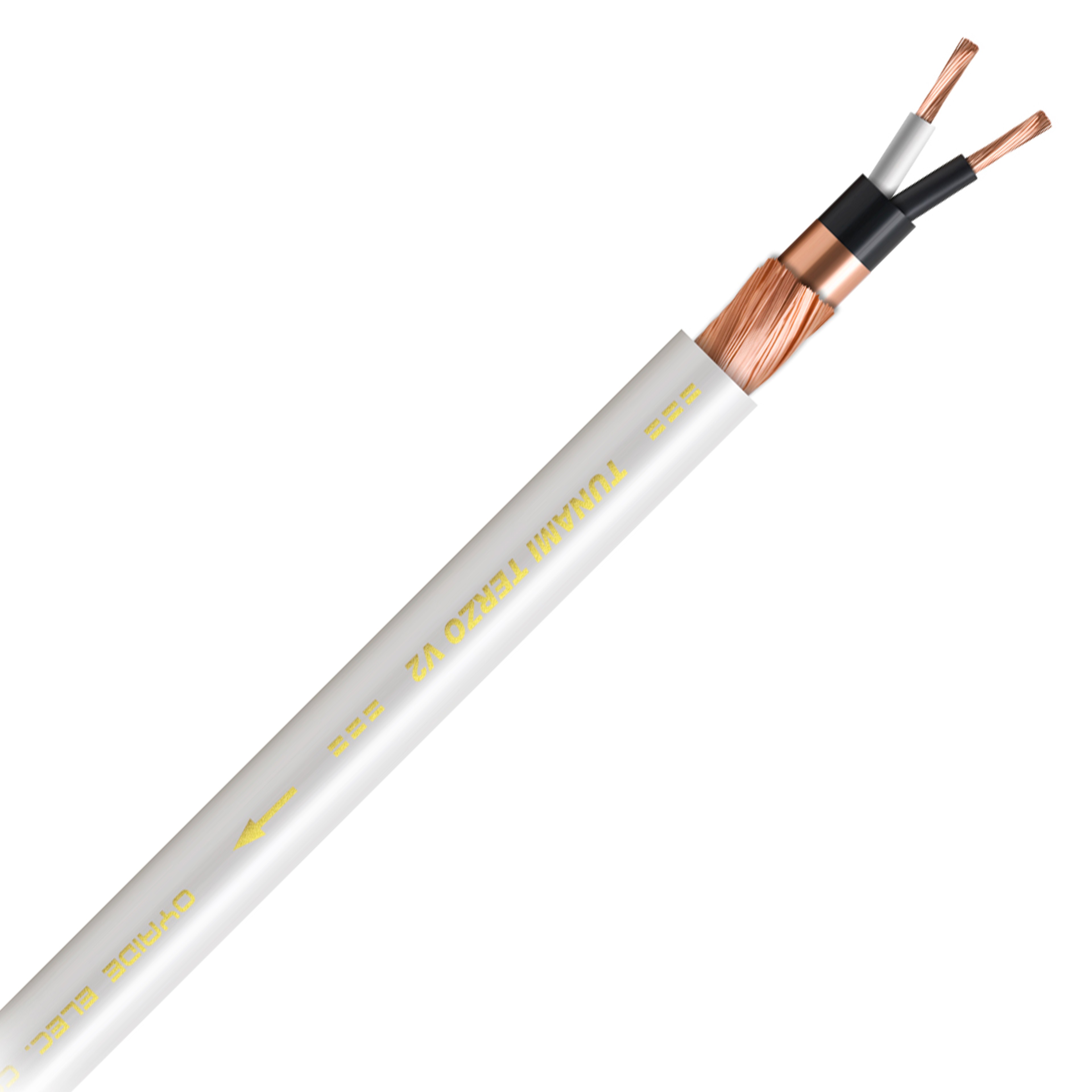 OYAIDE TUNAMI TERZO V2 Câble de Modulation Symétrique Blindé Cuivre 2x1mm² Ø8.0mm