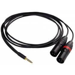 TOPPING B4XM-150 Câble de Modulation Symétrique Jack 4.4mm TRRRS vers 2x XLR Mâle Blindé Cuivre OFC 1.5m