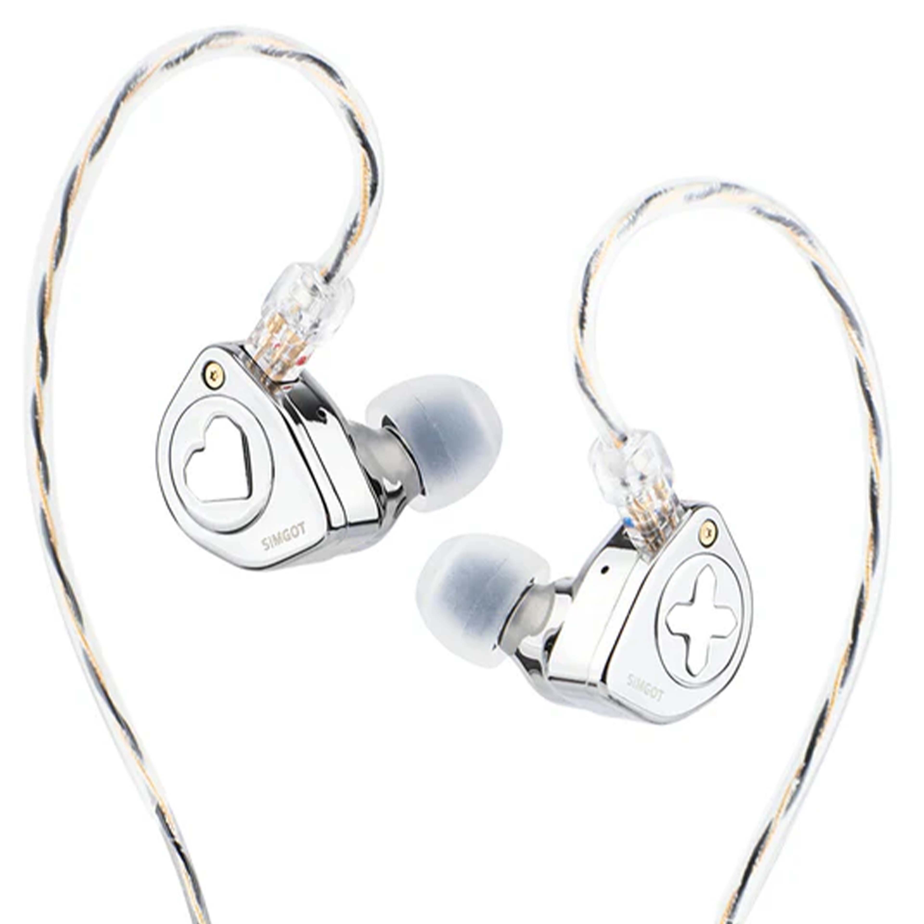 SIMGOT EW300 STD Tribrid In-Ear Monitors IEM 1DD + 1Planar + 1PZT 28 Ohm 121dB 20Hz-20kHz