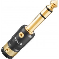 VIABLUE T8 TRS 6.35mm Stereo Jack Connector Gold-Plated (Unit)