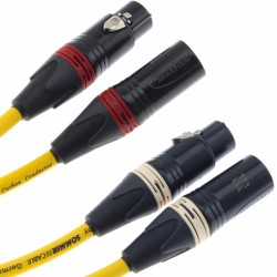 SOMMERCABLE EPILOGUE Interconnect Cable Male XLR to Female XLR Gold Plated 0.75m (Pair)