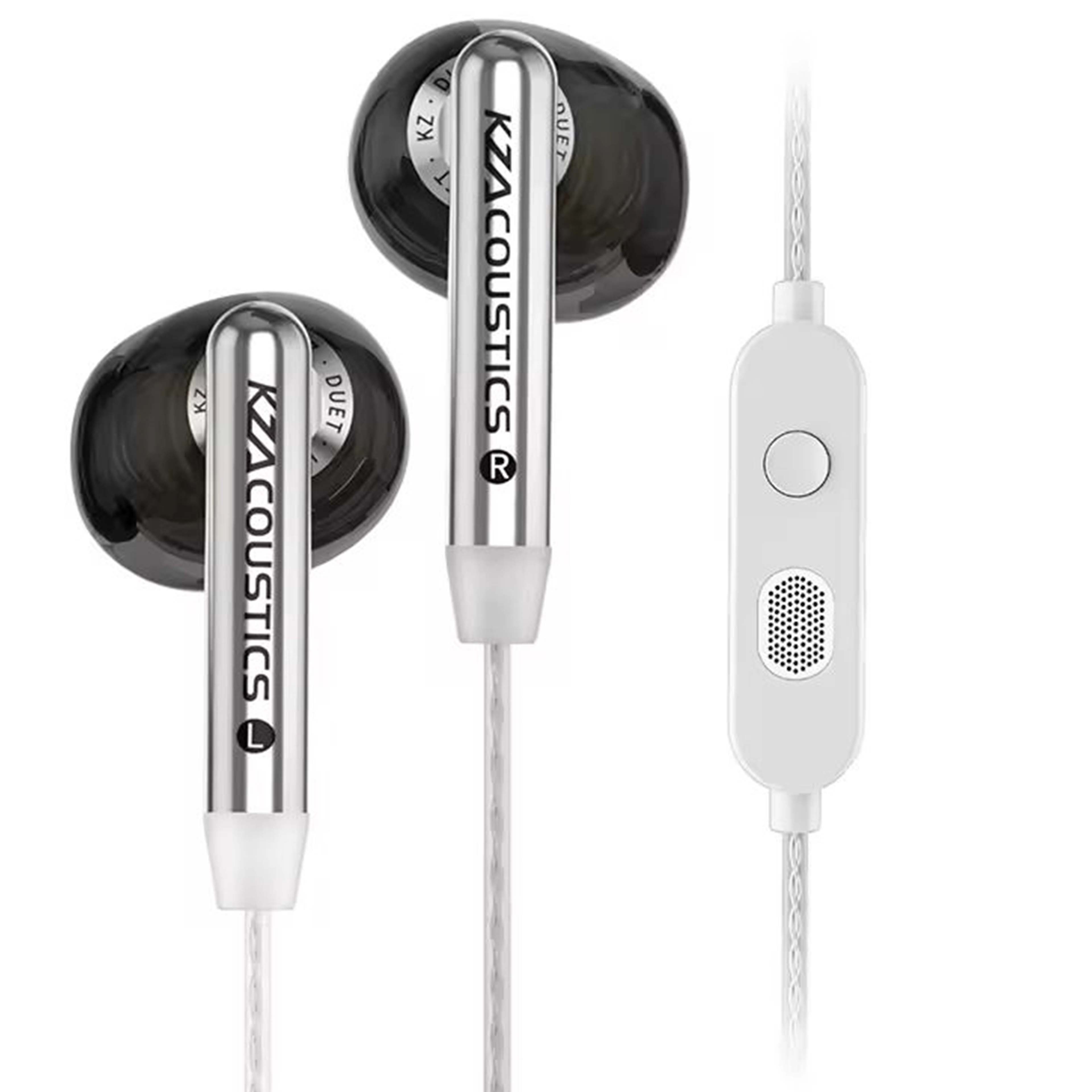 KZ DUET Écouteurs Intra-Auriculaire IEM Dynamique USB-C 25 Ohm 110dB 20Hz-40kHz Noir