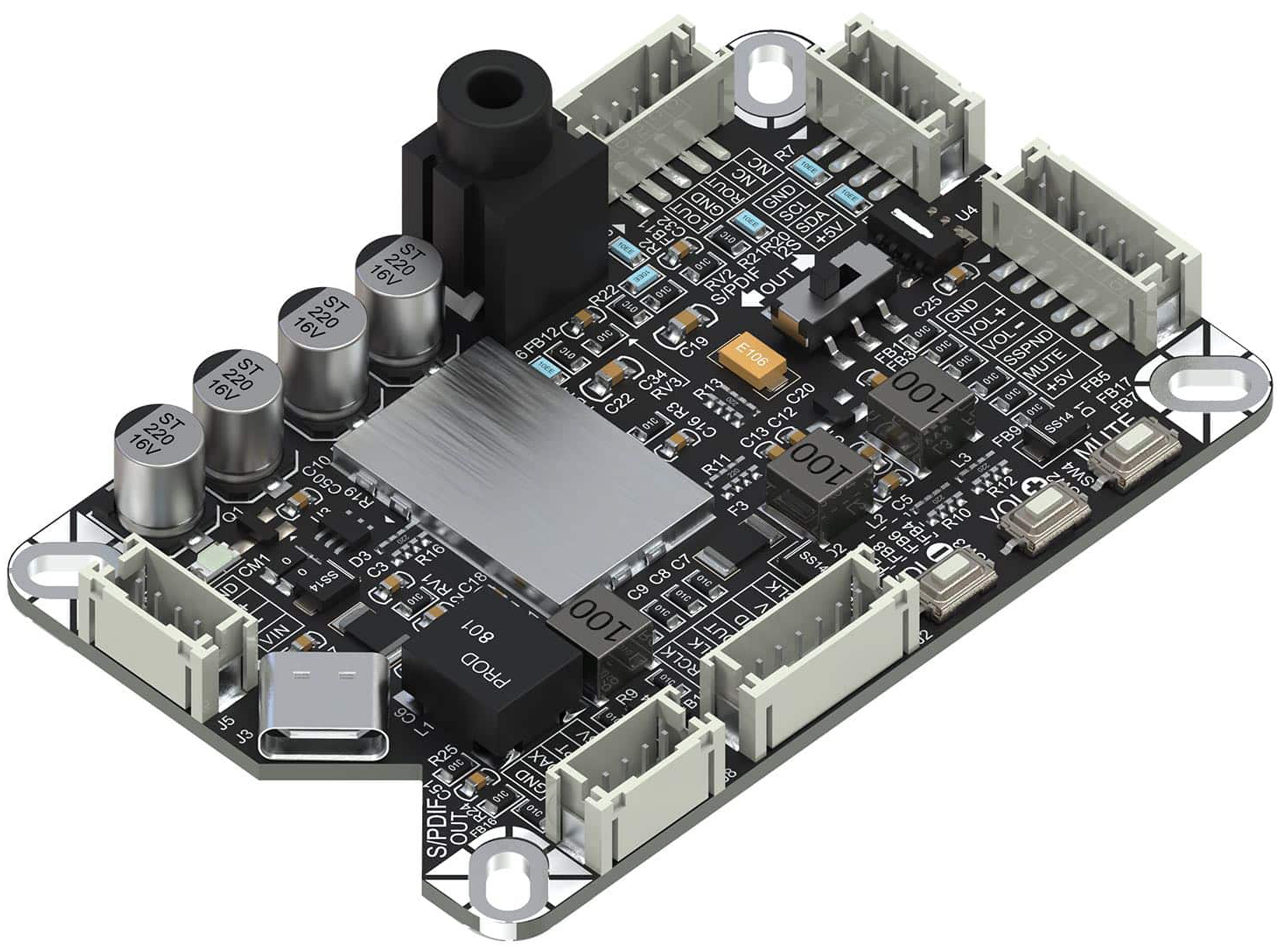 WONDOM UCM‑PCM2706C Module DAC USB PCM2706C 16bit 48kHz