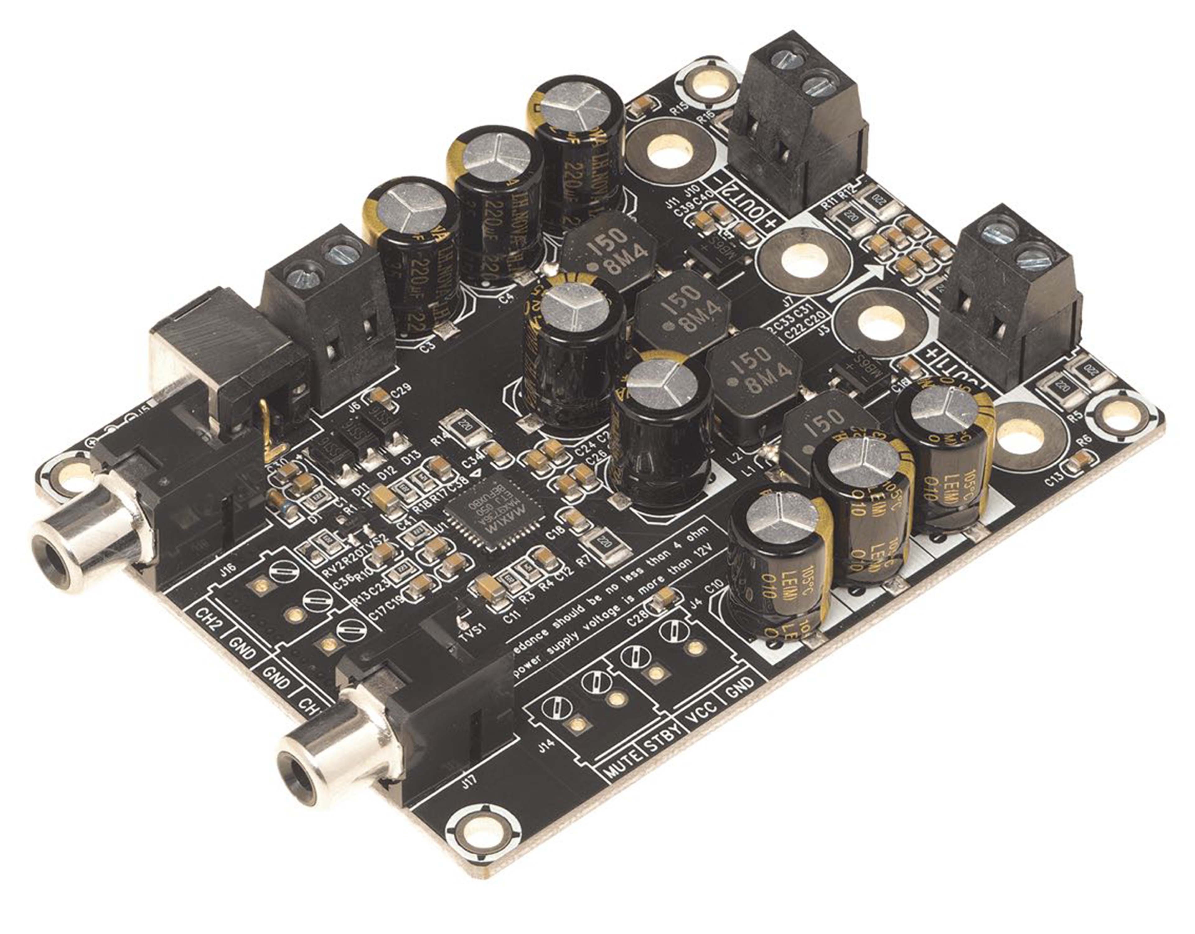 WONDOM AA-AB32992 Module Amplificateur Class D MAX9736A 2x12W 8 ohm