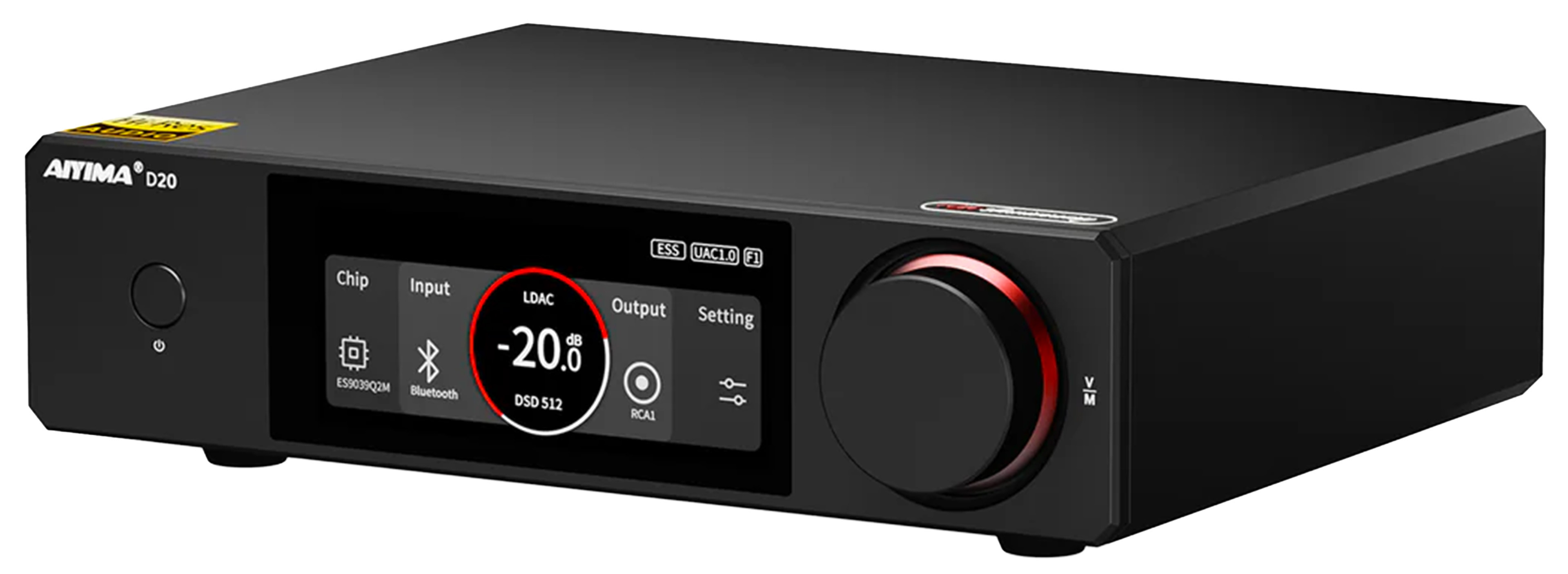 AIYIMA D20 DAC ES9039Q2M+AK4493S Bluetooth 5.1 32bit 768kHz DSD512