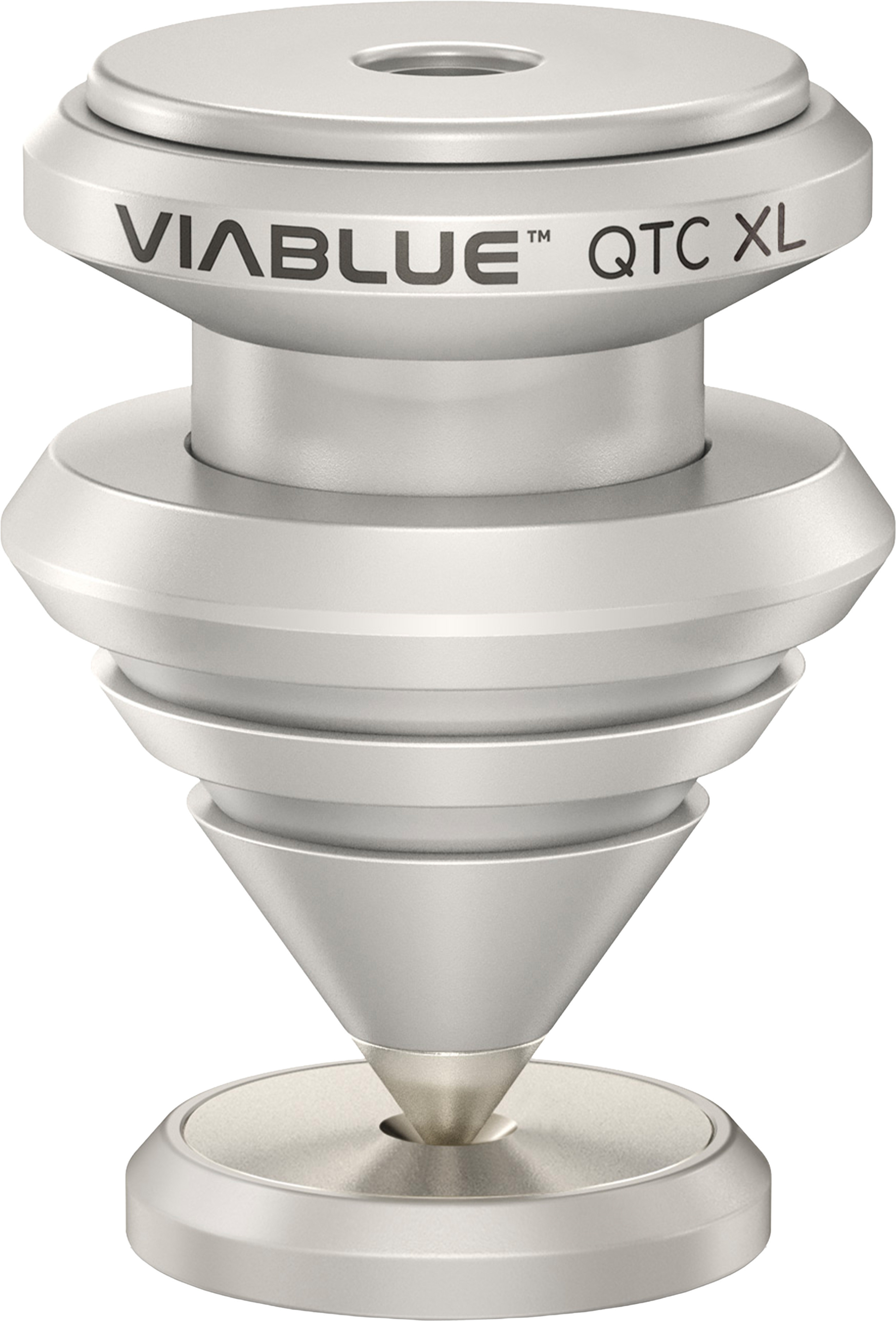 VIABLUE QTC XL SPIKES Decoupling Spikes for Speakers and Heavy Equipment 48mm Silver (Set x4)