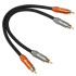 FOSI AUDIO RCA Interconnect Cable Shielded OFC Copper 0.3m (Pair)