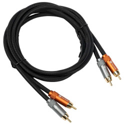 FOSI AUDIO RCA Interconnect Cable Shielded OFC Copper 1.2m (Pair)