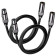 FOSI AUDIO Câble de Modulation Symétrique XLR Mâle vers XLR Femelle Blindé Cuivre OFC 1.2m (La Paire)