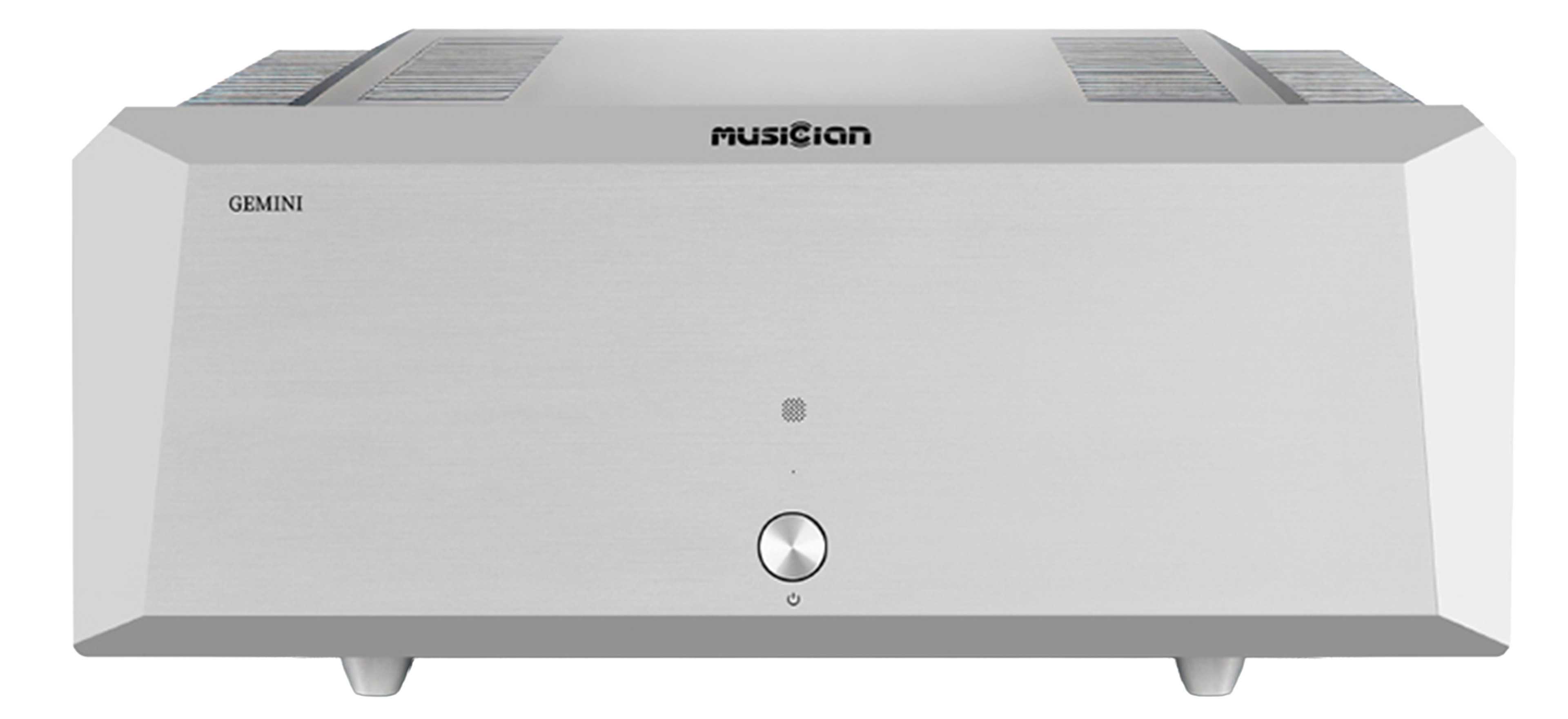 MUSICIAN GEMINI Amplificateur de Puissance Class AB Stéréo 2x220W 4 Ohm Argent