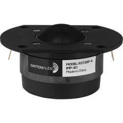 DAYTON AUDIO RST28F-4 Fabric Dome Tweeter Speaker 80W 4 Ohm 93.5dB 1400Hz-20kHz