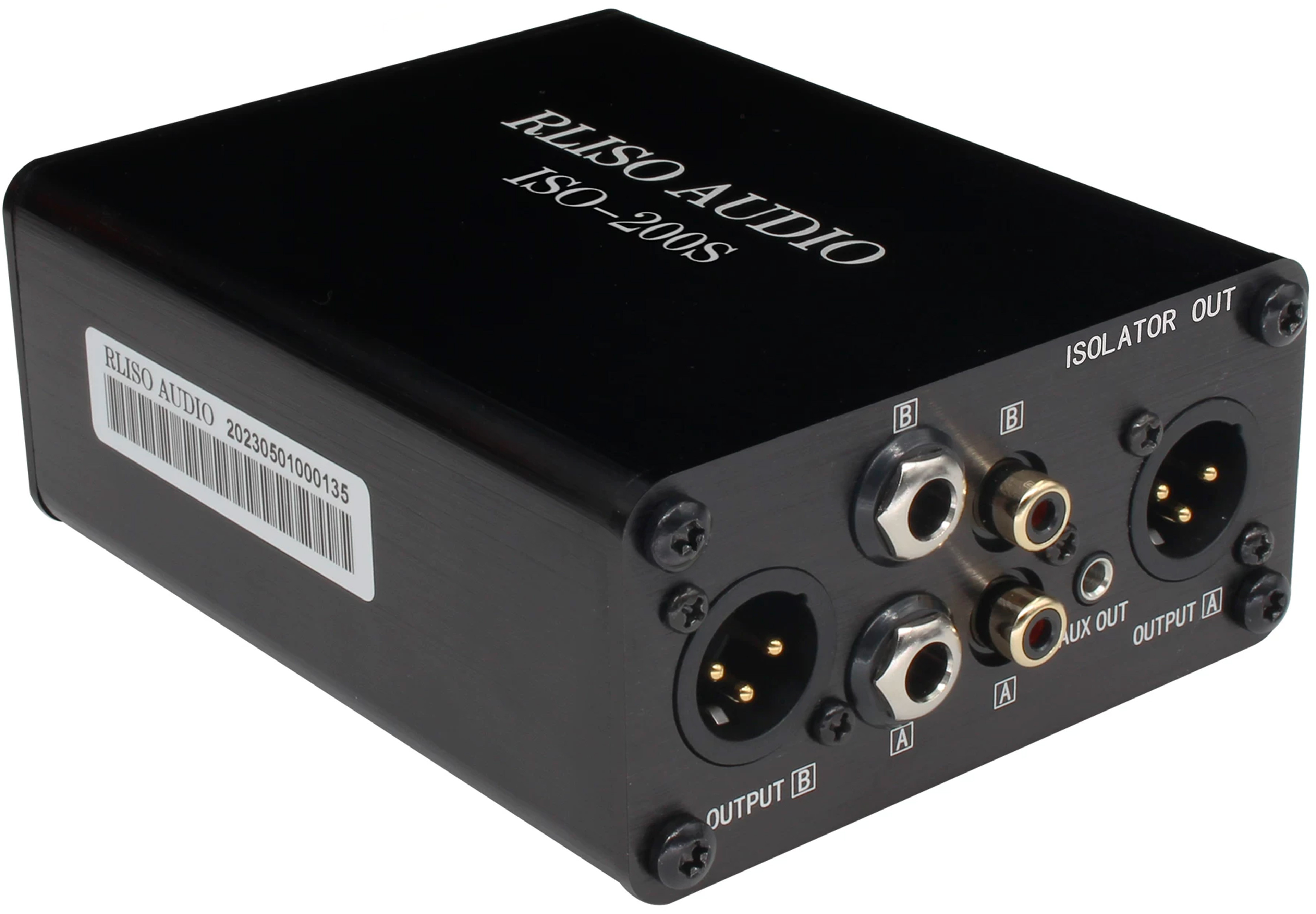RLISO ISO-200S Audio Isolation Transformer Ground Loop XLR / RCA / Jack 3.5mm / Jack 6.35mm
