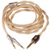 DD BC150G-LONG35 Câble Casque Symétrique Jack 4.4mm vers 2x Jack 3.5mm Argent 4N / Cuivre OCC 5N 1.45m