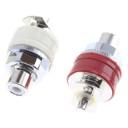 VIBORG RC-101 (R) RCA Plugs Silver / Rhodium Plated Pure Copper (Set x4)