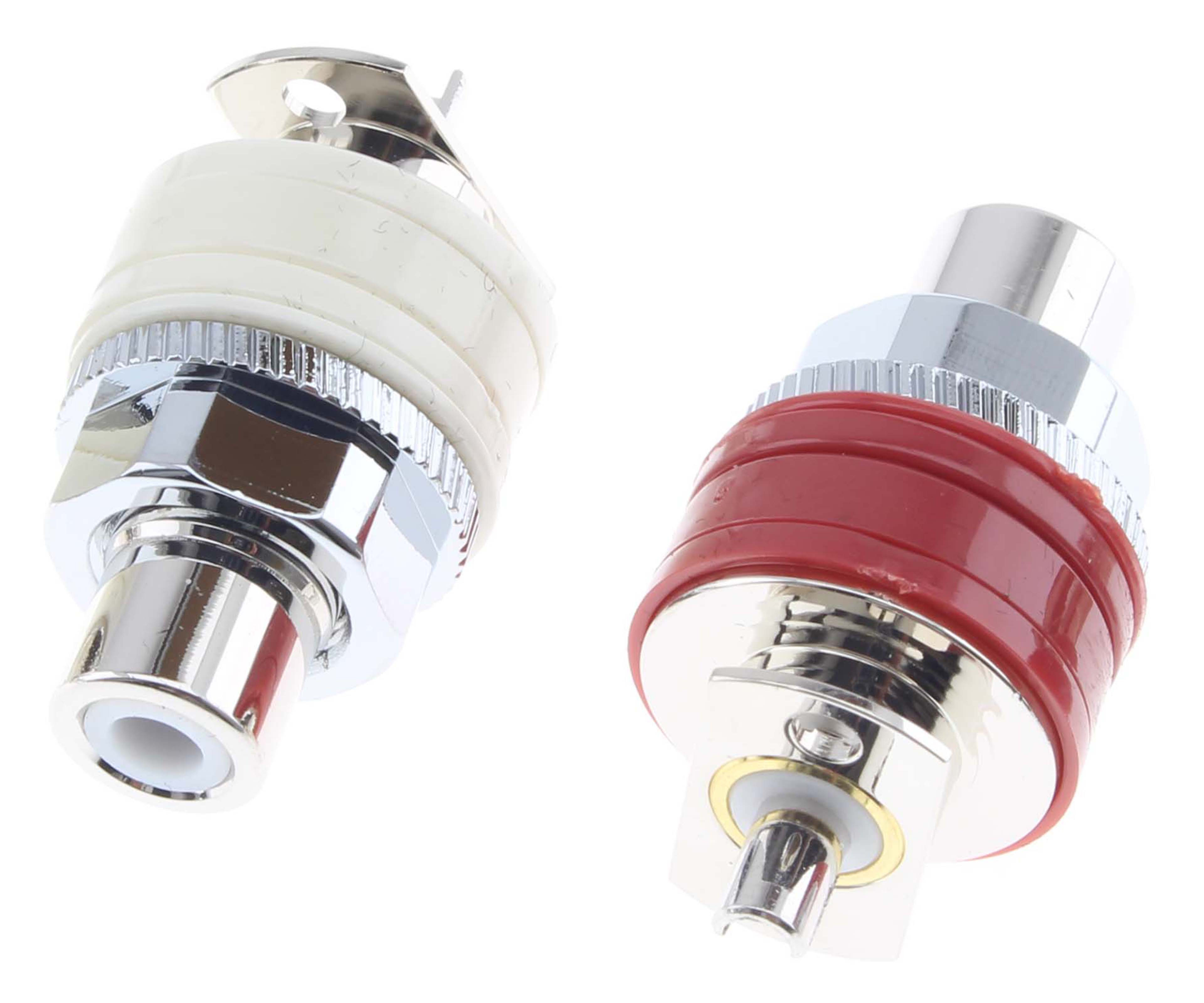 VIBORG RC-101 (R) RCA Plugs Silver / Rhodium Plated Pure Copper (Pair)