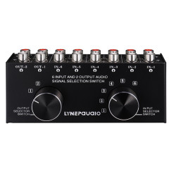 6-to-2 Reversible RCA Source Selector