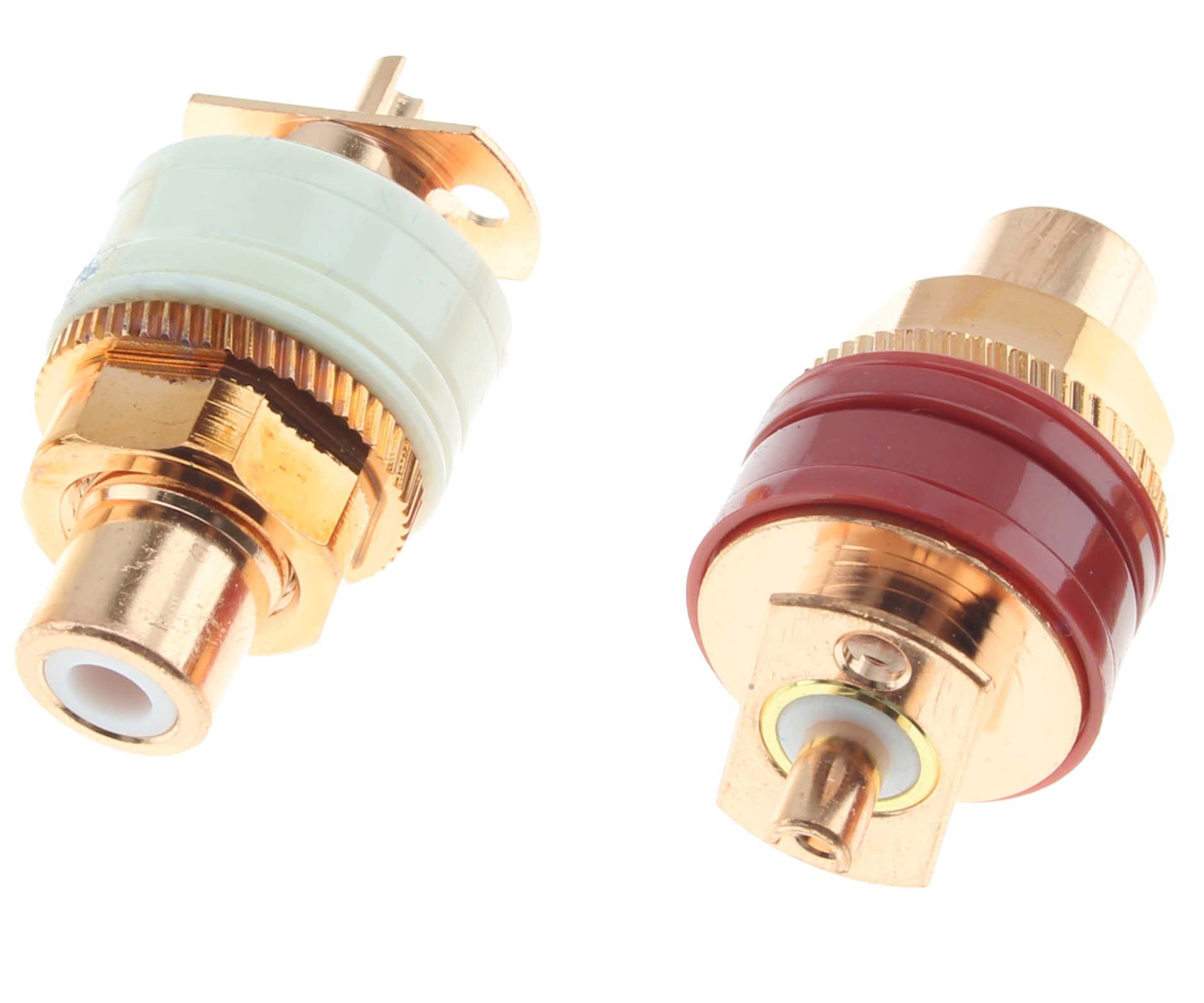 VIBORG RC-101 Embases RCA Cuivre Pur (La Paire)