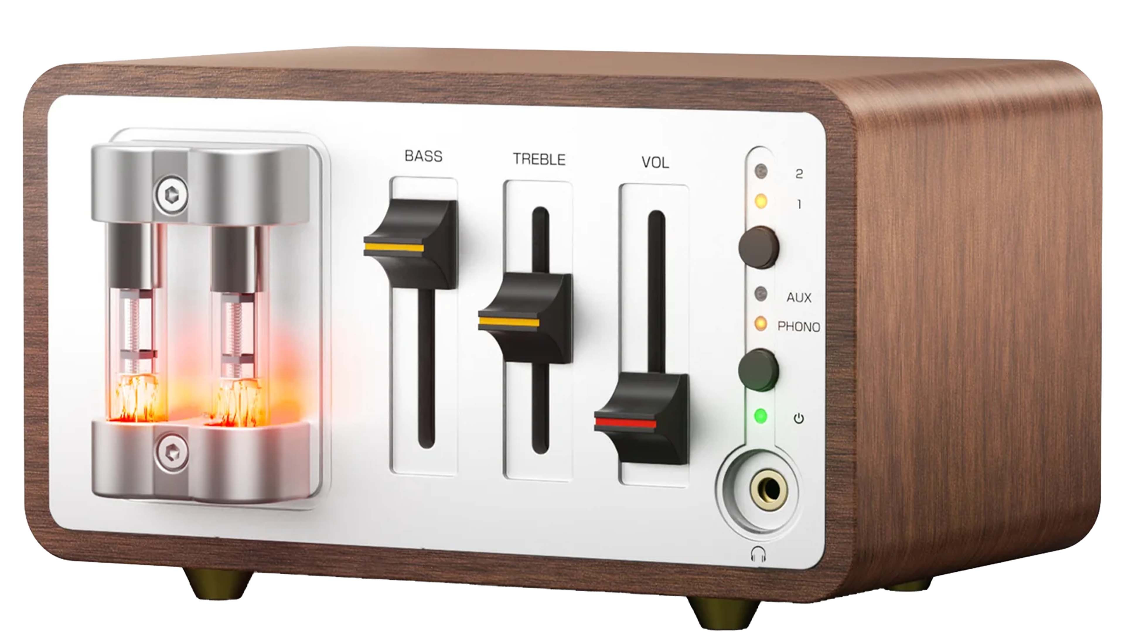 DOUK AUDIO T12 Amplificateur Casque Préamplificateur Phono MM/MC à Tubes 6J5B-Q