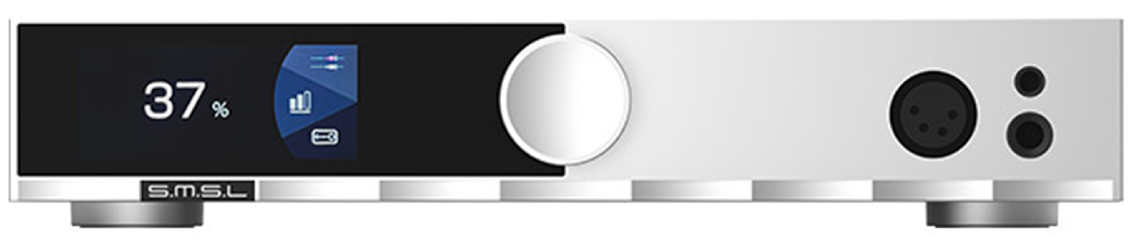 SMSL H400 MK2 BLACK Amplificateur Casque Préamplificateur 14xOPA1612A Argent