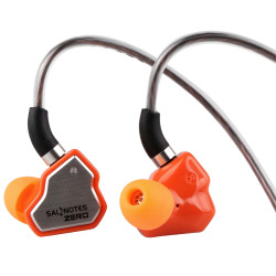 7HZ SALNOTES ZERO Écouteurs Intra-Auriculaires IEM Dynamiques Ø10mm Jack 3.5mm avec Microphone Orange