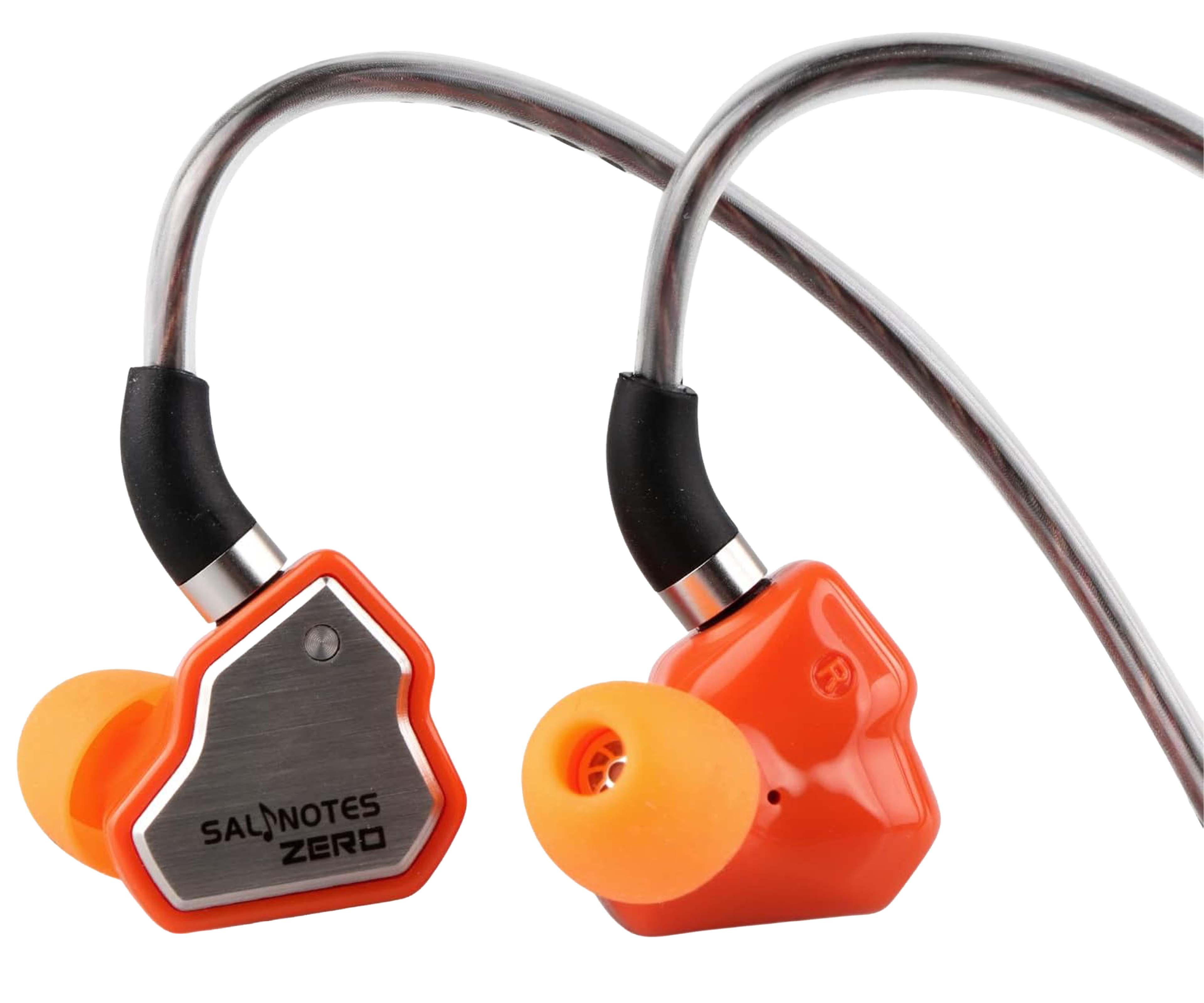 7HZ SALNOTES ZERO In-Ear Monitors IEM Dynamic Ø10mm Jack 3.5mm with Microphone Orange