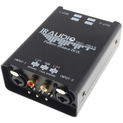 JRAUDIO PRO-3MAX Transformateur Audio d'Isolation Boucle de Masse XLR / Jack 6.35mm / RCA