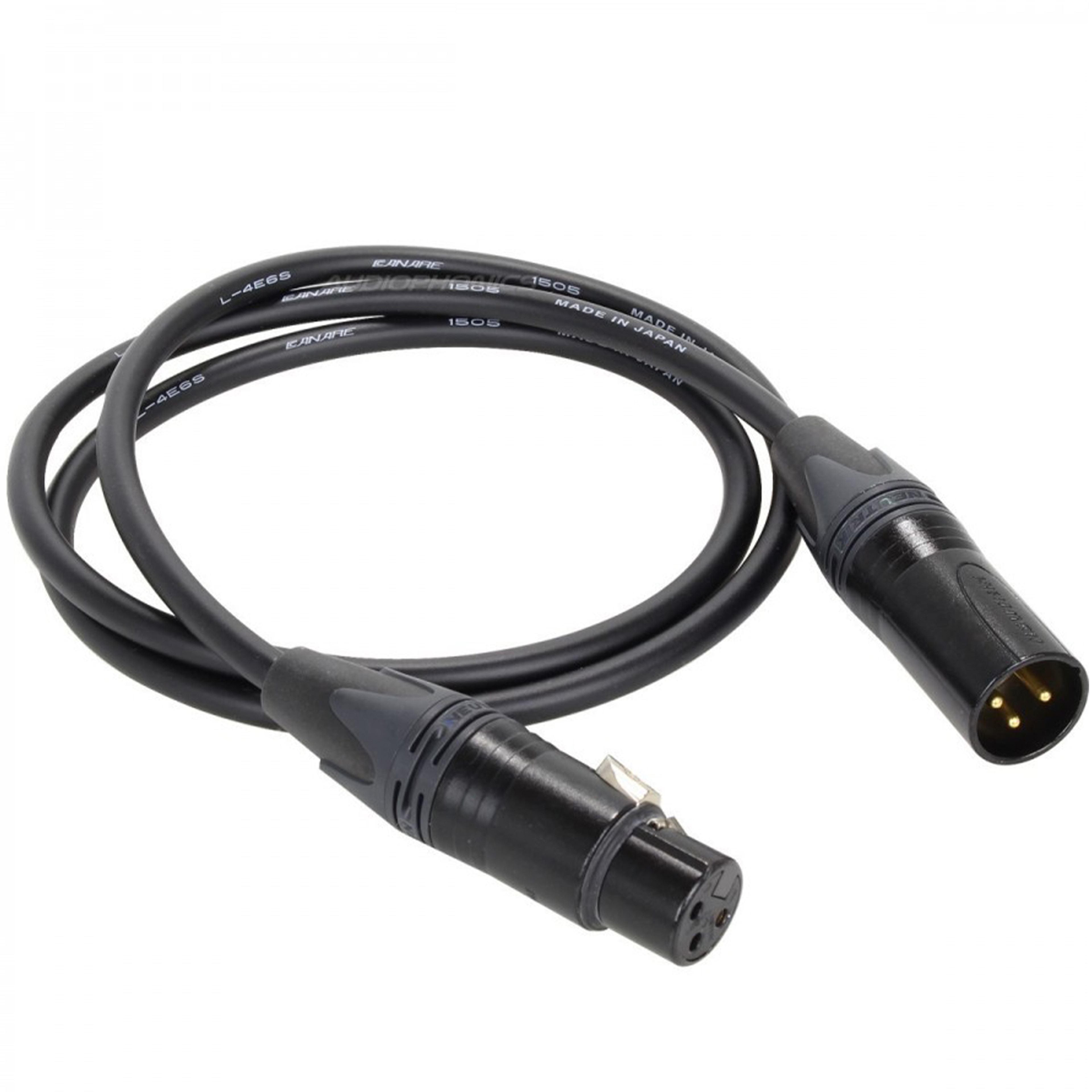 CANARE EC03-B Câble de Modulation XLR Mâle vers XLR Femelle 3m (Unité)