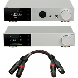 Pack Topping A70 PRO Headphone Amplifier + D70 PRO OCTO DAC + TCX1 XLR Cables 25cm Black