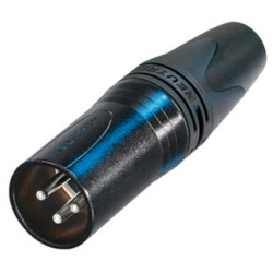 NEUTRIK NC3MXX-14-BAG-D Male XLR Connector Silver Ø10mm
