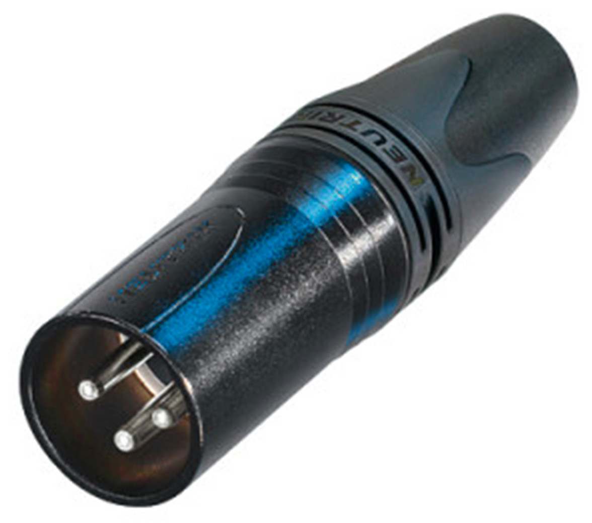 NEUTRIK NC3MXX-14-BAG-D Male XLR Connector Silver Ø10mm