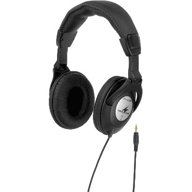 MONACOR MD-4600 Black stereo headphones