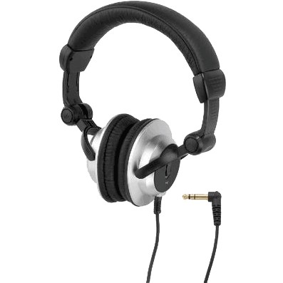 MONACOR MD-6400 Stereo Headphones Black