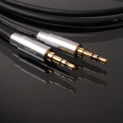 1877 PHONO Zavfino Hemi-HP Graphite Câble de modulation pour écouteurs Jack 3.5mm / Jack 3.5mm 2.0m