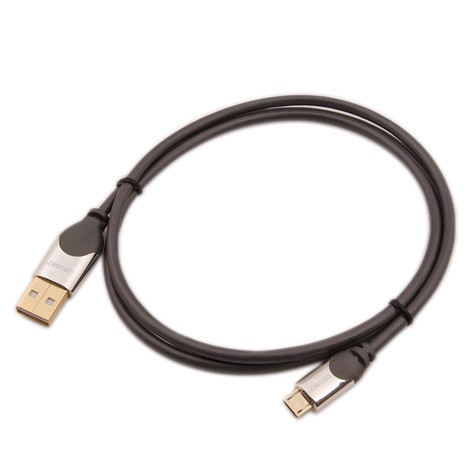 LINDY CROMO Câble USB-A Mâle vers Micro USB-B Mâle 2.0 Plaqué Or 1m