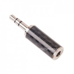 ELECAUDIO JK3-101 Connecteur Jack 3.5mm Stéréo Carbone Ø3.5mm