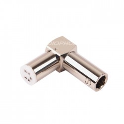 ELECAUDIO DIN-102 Tonearm Connector 5 spindles Rhodium