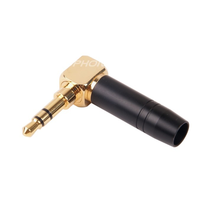 ELECAUDIO JK3-104 Connecteur Jack 3.5mm Stéréo Plaqué Or 24k Ø5.5mm (Unité)