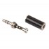 ELECAUDIO JK3-101 Stereo Jack 3.5mm Plug Carbon Ø3.5mm (Unit)