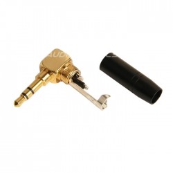 ELECAUDIO JK3-104 Connecteur Jack 3.5mm Stéréo Plaqué Or 24k Ø5.5mm