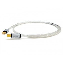 OYAIDE Continental 5S USB-A Male / USB B Male 2.0 Cable Silver & Rhodium 0.6m (Unit)