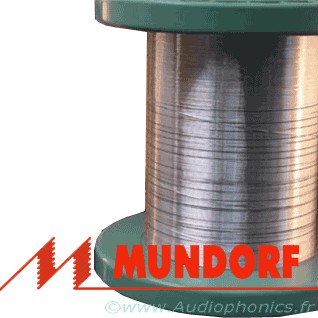 MUNDORF MCONNECT SGW105W PTFE Insulated Pure Silver / Gold Cable 0.5mm White