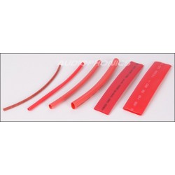 100 Gaines Thermo Rétractables 2:1 - 6 Diamètres Rouges 10cm